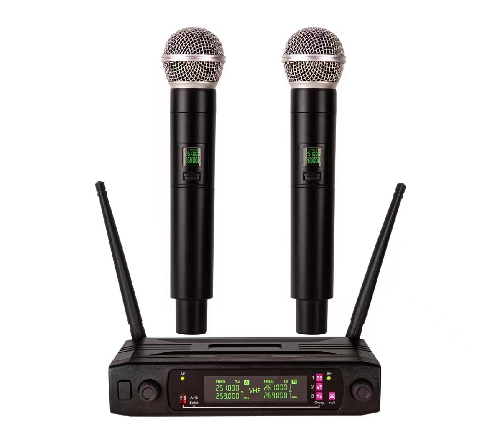 VHF一拖二無(wú)線話筒